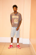 Jacquard Dragon Jean Shorts