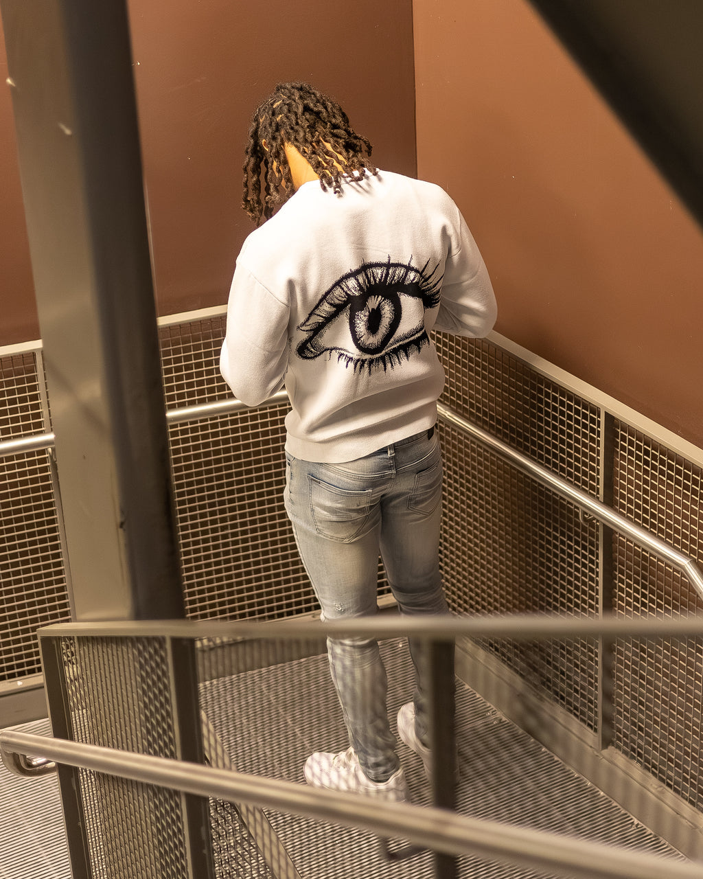 L4A Knitted Sweater - White