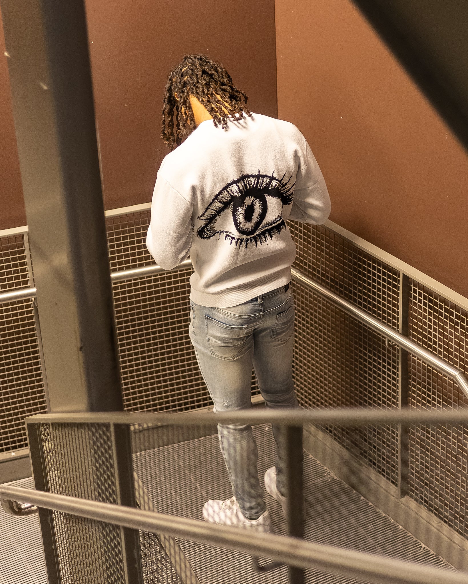L4A Knitted Sweater - White