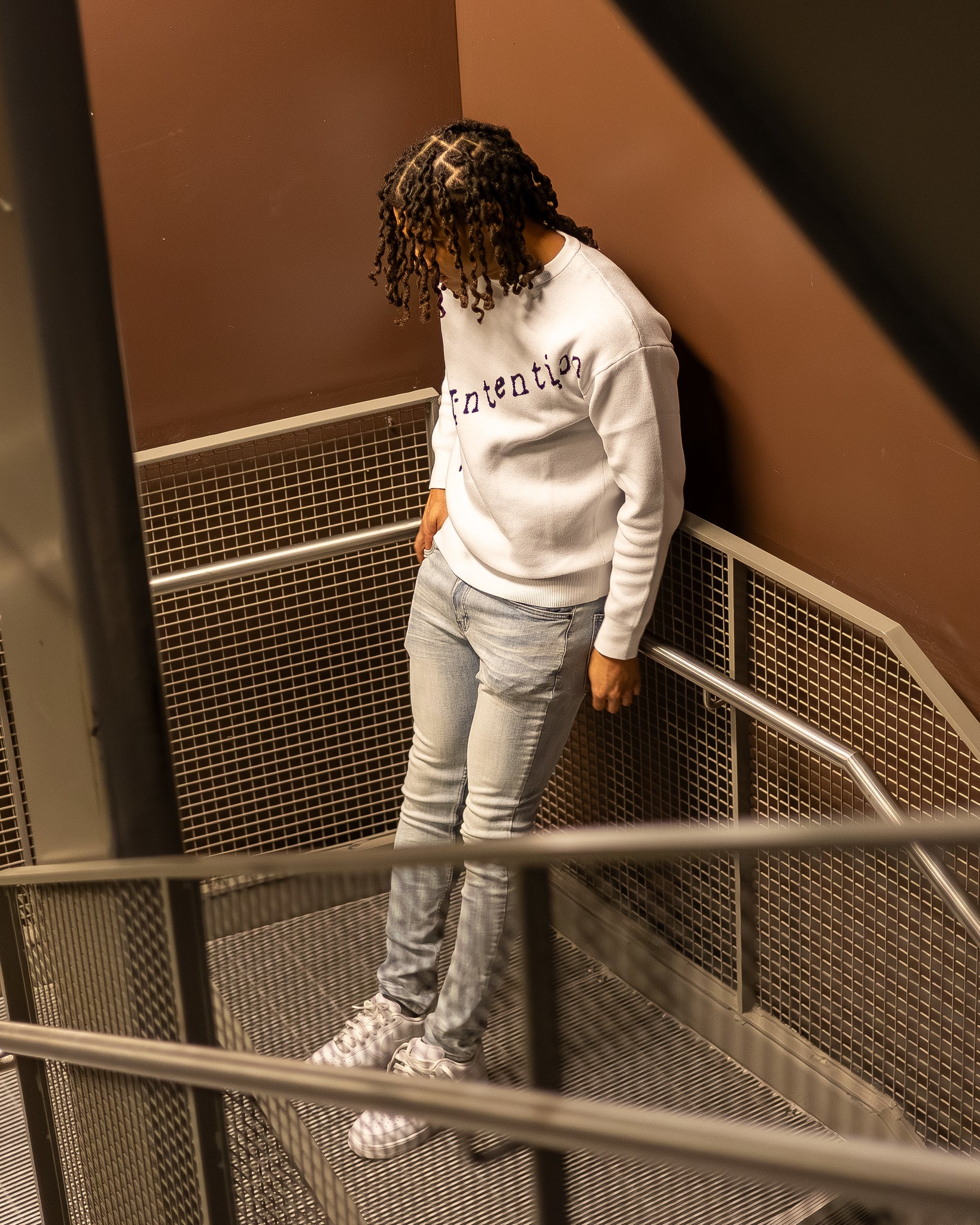 L4A Knitted Sweater - White
