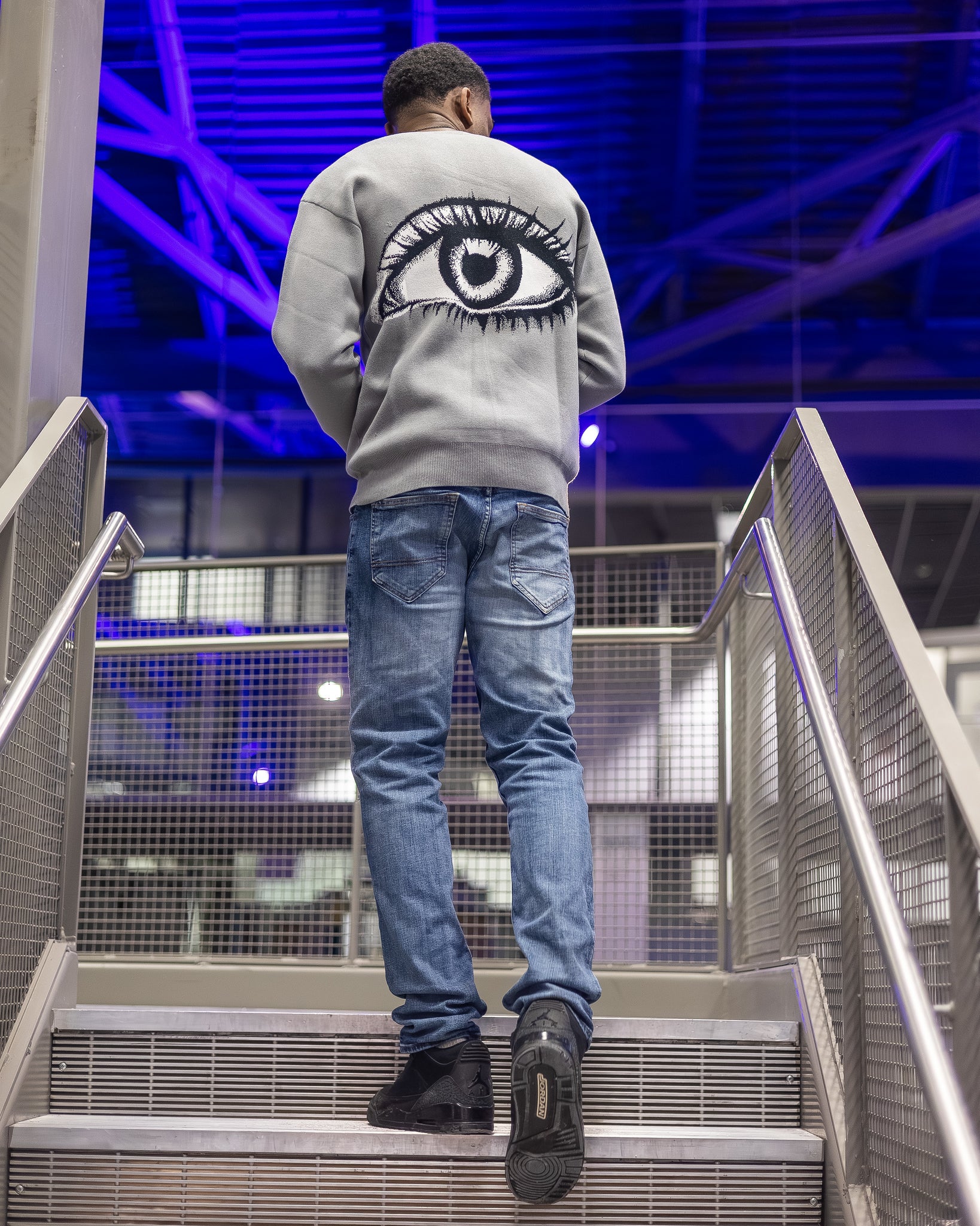 L4A Knitted Sweater - Gray